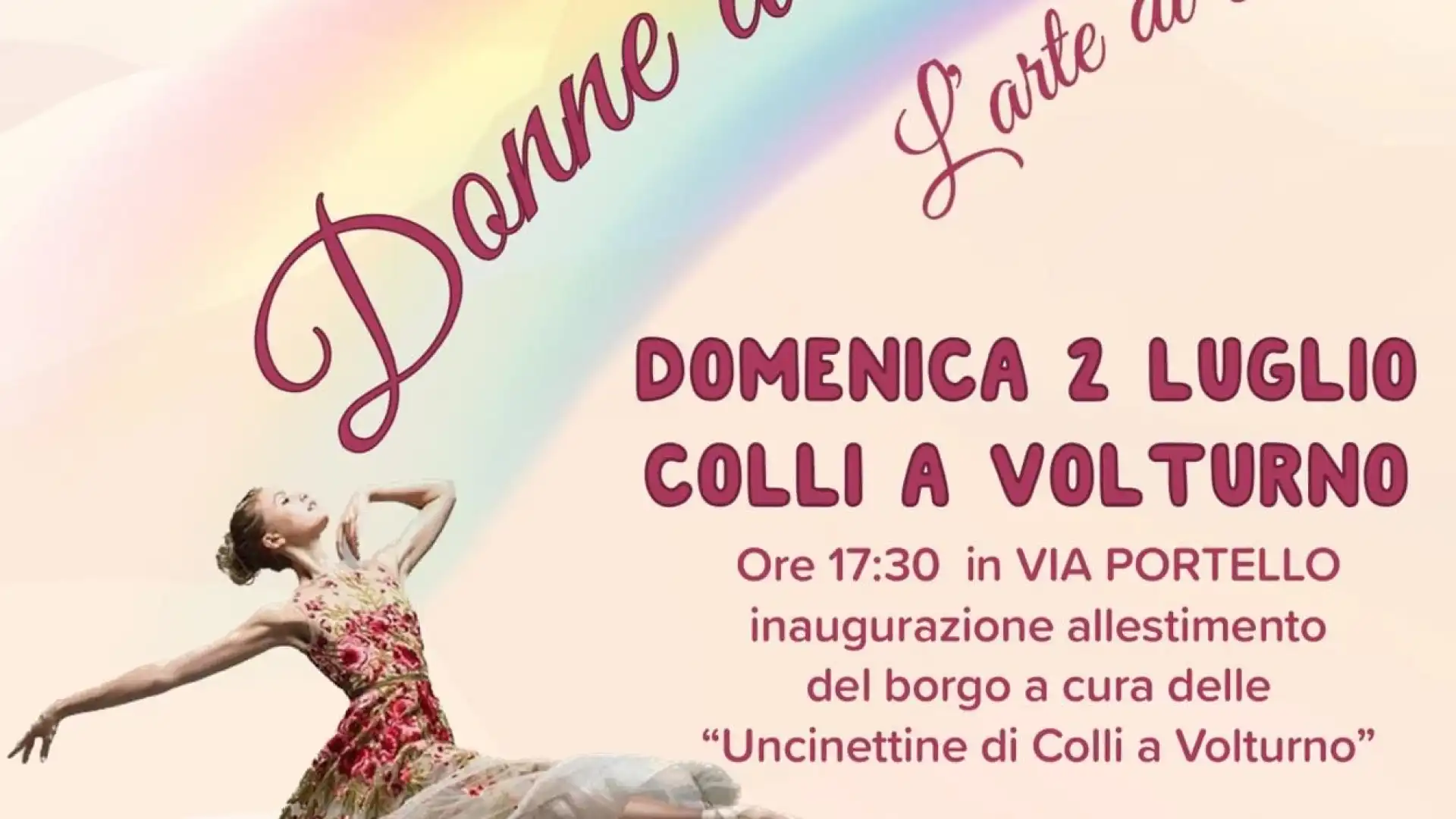 “Donne all’Opera. L’Arte di essere”- Al via il progetto dell’associazione culturale “La Rosa e il Libro”. Primo appuntamento con le “Uncinettine” di Colli a Volturno.